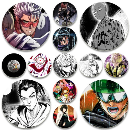 One Punch Man Saitama Brooch