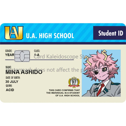 My Hero Academia Student ID Card Sticker