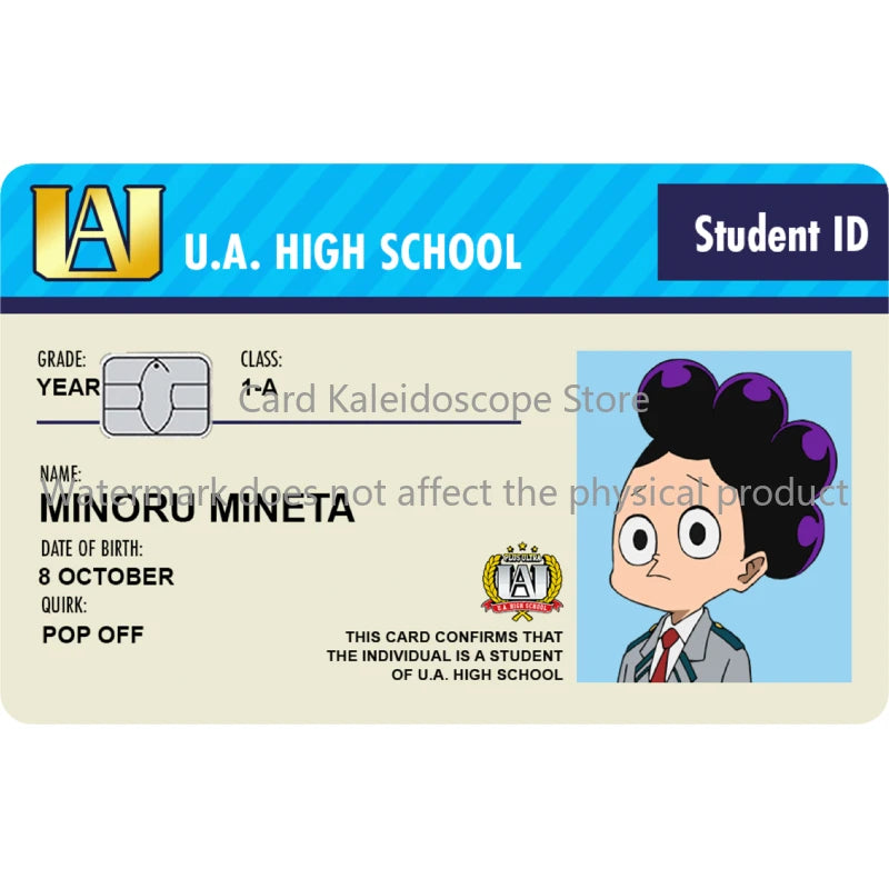 My Hero Academia Student ID Card Sticker