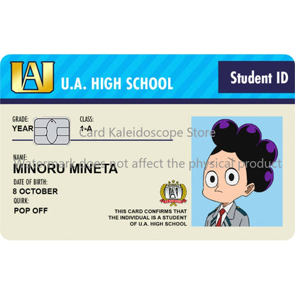 My Hero Academia Student ID Card Sticker