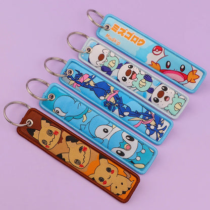 Elf Monsters Embroidery Keychain