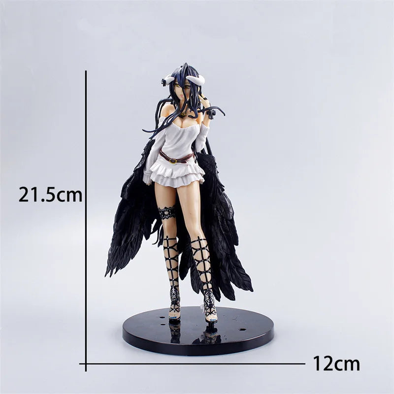 21cm Albedo Action Figures Black Wings Protector PVC Collectible
