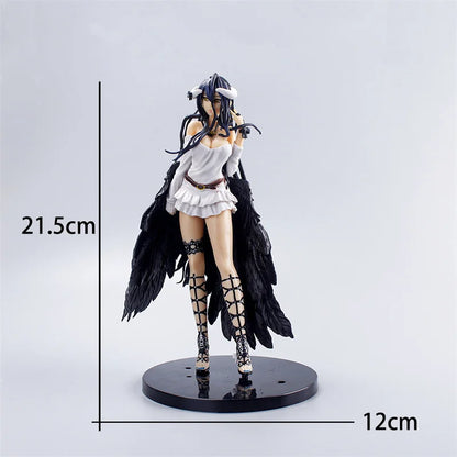 21cm Albedo Action Figures Black Wings Protector PVC Collectible