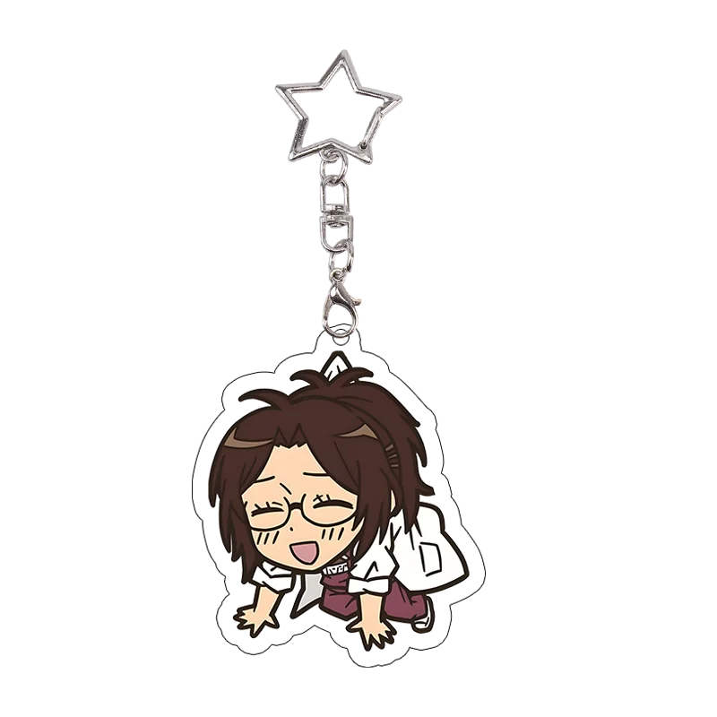 26pcs Attack on Titan Acrylic Keychain Mikasa Annie Levi Chibi Keyring Key Accessories Pendant Collect Reiner Birthday Gift