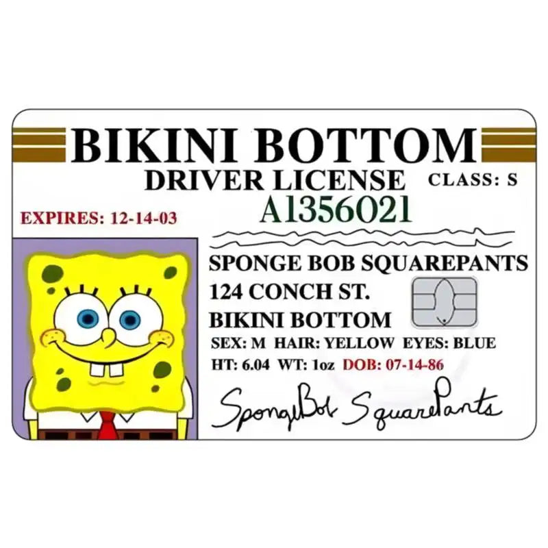 SpongeBob Patrick Star Card Skin