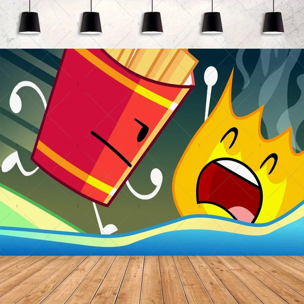 Battle For Dreaming Island Birthday Backdrop Set