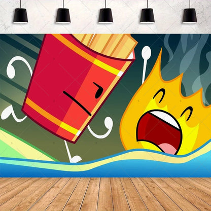 Battle For Dreaming Island Birthday Backdrop Set