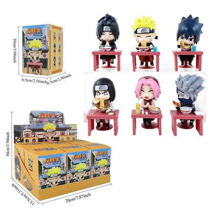 Anime New In Stock  Naruto Breeze Ramen Lamian Noodles Theme Blind Box Handmade Ornament Gift Naruto Sasuke Model Toys