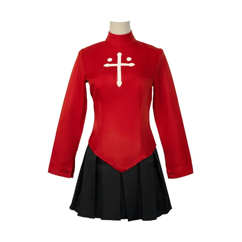 Anime Game Fate Stay Night Tohsaka Rin Cosplay Costume Wig