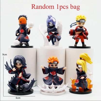A Full Set of Small Organizations Naruto Hand-Made Q Version of Hand-Made Animation Boxed desktop Ornaments Gifts Around