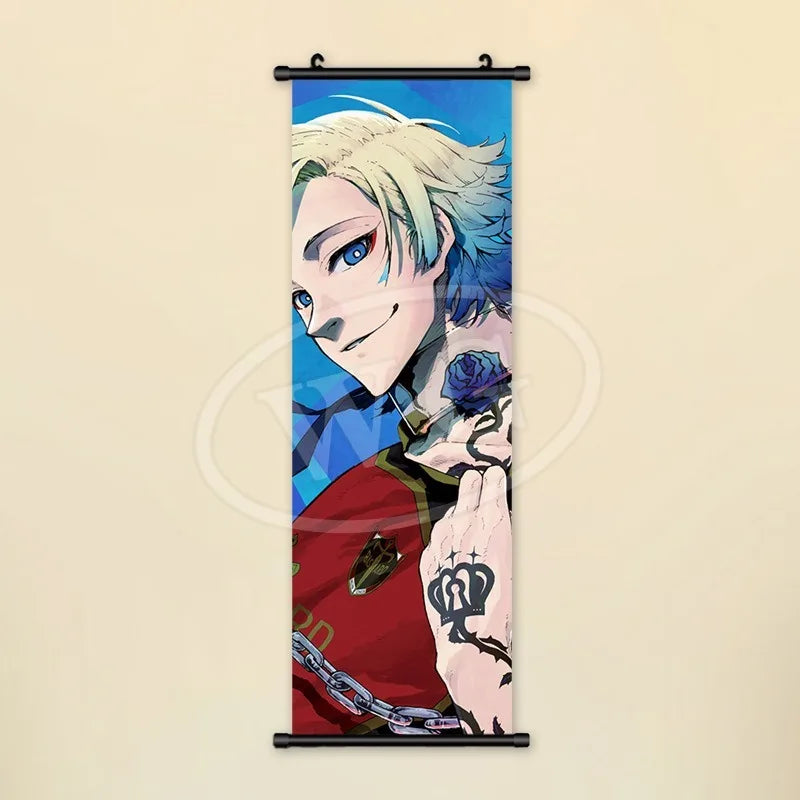 Blue Lock Reo Mikage Canvas Scroll
