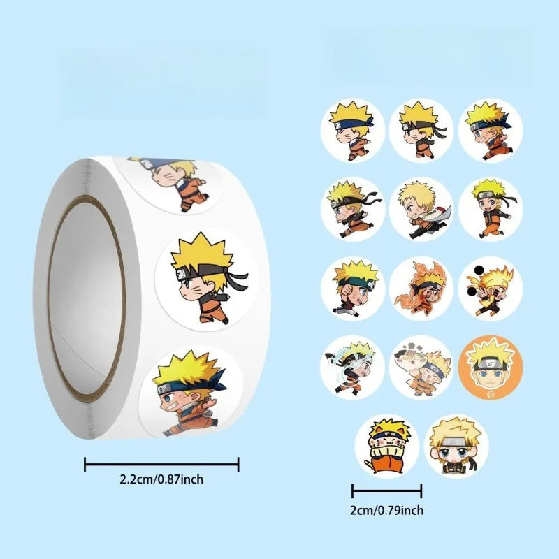 Naruto sticker Sasuke Uchiha and Uzumaki Naruto fashionable cartoon high-appearance-value stickers for DIY journals decoration