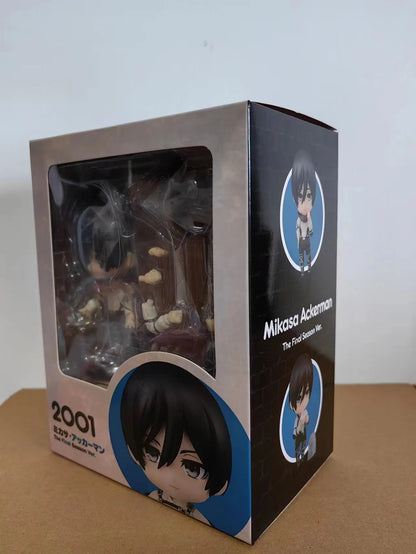 2023 10cm Attack on Titan Mikasa Ackerman 2001# The Final Season Anime Action Figure Toys Doll Collection Christmas Gift