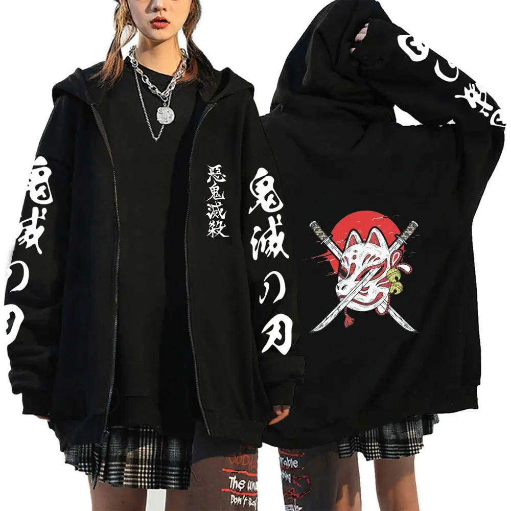 Demon Slayer Nezuko Zip Hoodie
