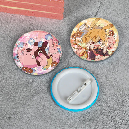 44/58mm Minamoto Kou Yashiro Nene Hanako-kun Anime Character Badge