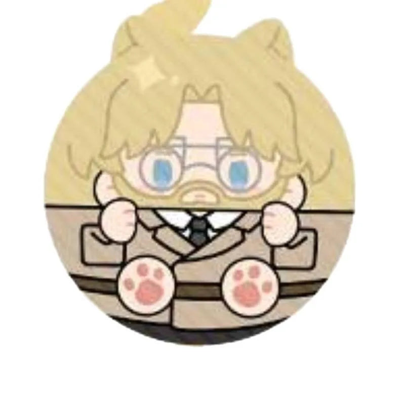 Attack On Titan Cat Ear Plush Pendant Eren Mikasa Armin Levi Anime Keychain Bag Charm Collectible Decor Surprise Gift