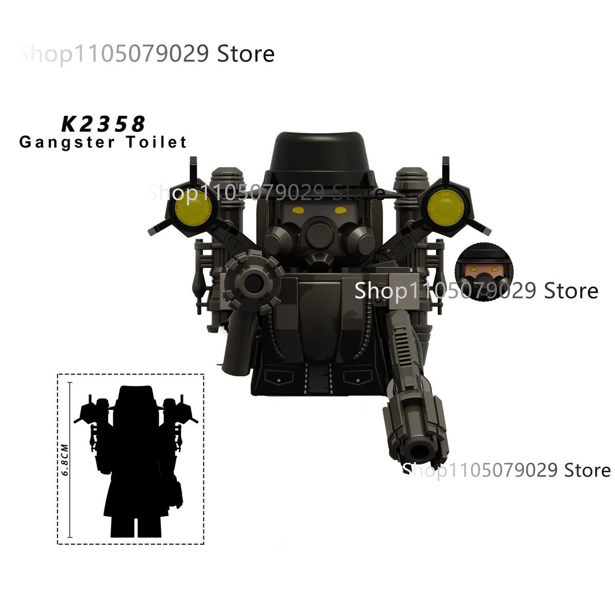 New KDL DJ Upgrade War-Damaged Skibidi Toilet Man Figures Anime Block Toys TvMan Titan Bricks Model Toy For Kid Birthday Gift