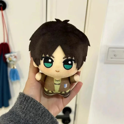 10cm Anime Hange Zoe Cosplay Plush Doll Pendant Attack On Titan Stuffed Toy Pendant Keychain Mascot Xmas Gifts