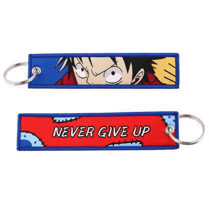 Anime Embroidery Keychain