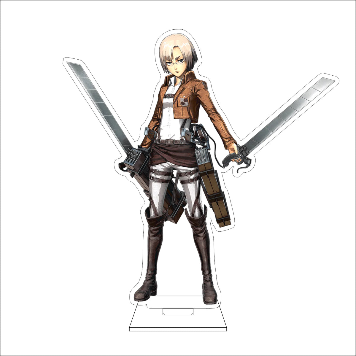 16CM Anime Attack on Titan Cosplay Acrylic Figure Stand Plate Armin Arlert Eren Jaeger Mikasa·Ackerman Ornaments Gifts