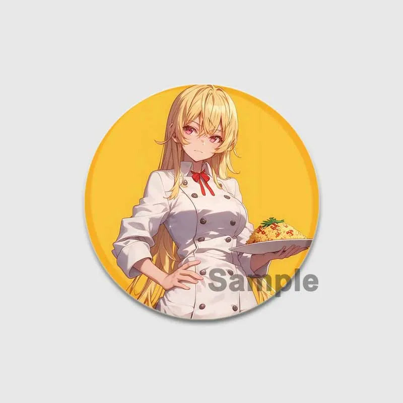 Food Wars Soma Tinplate Pins