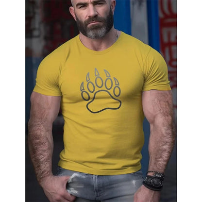 Bear Seal Graphic T Shirt For Men Cute Cool Animals 3D Printed Tees
