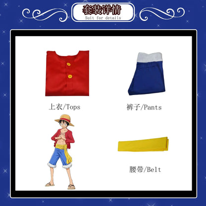 One Piece Monkey D. Luffy Cosplay Costume