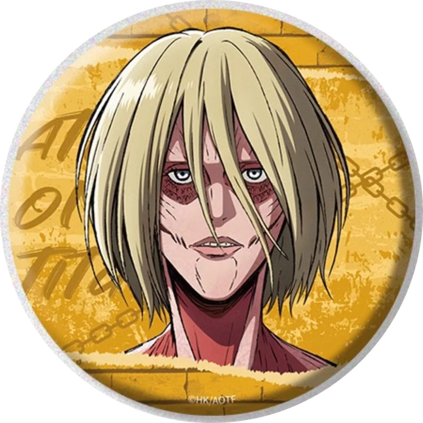 58mm Anime Attack on Titan Eren Jaeger Mikasa·Ackerman Sasha Braus Cosplay COSTUME Badge Pin SPTE Tinplate Brooch﻿ Prop Gilf