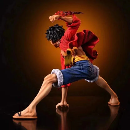 Anime Figures One Piece Monkey D. Luffy 18cm Luffy Figures Battle Style Action Collection PVC Model Doll Toys Kid Birthday Gifts