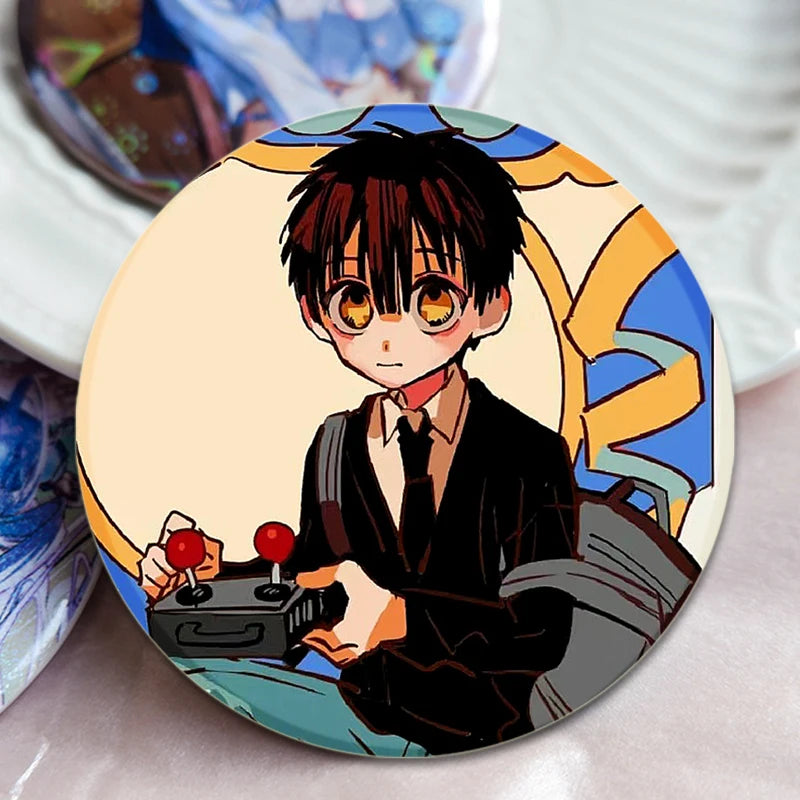 44/58mm Minamoto Kou Yashiro Nene Hanako-kun Anime Character Badge