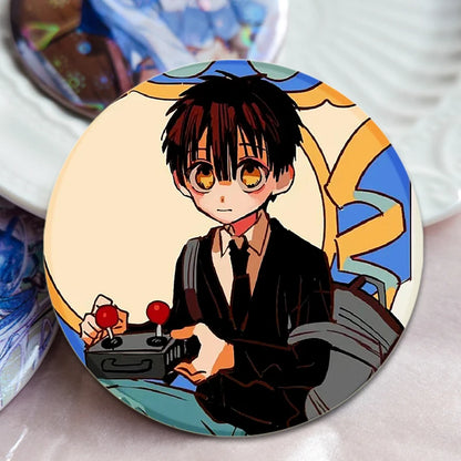 44/58mm Minamoto Kou Yashiro Nene Hanako-kun Anime Character Badge
