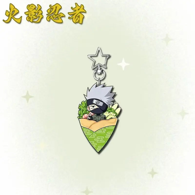 Anime Peripherals Sasuke Uchiha Figure Acrylic Pendant Minato Namikaze Figurine Acrylic Keychain Naruto Uzumaki Decoration Toys