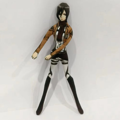 Anime Attack On Titan Poseable Wire Doll Bendable Character Figure Eren Mikasa Armin Ornament Manga Fan Collectible Gift