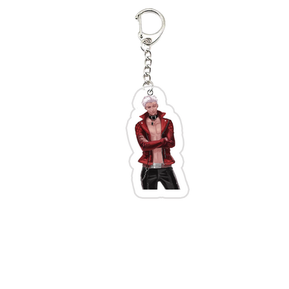 Acrylic Fate Stay Night Keyring Key Chains Cute Artoria Pendragon Saber KeyChain Pendant KeyRing for Accessories Bag Fans Gifts