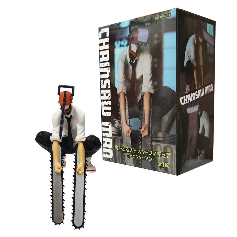 Man chainsaw denji anime figure denji/power action figure 1560 chainsaw man denji statuette adult model collectible doll toy
