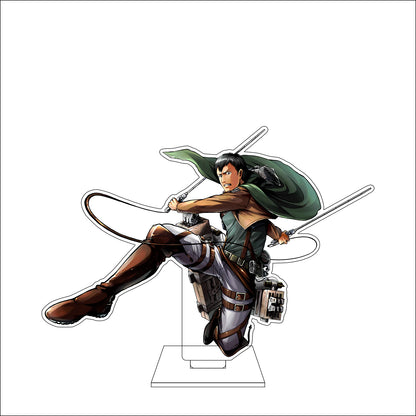 16CM Anime Attack on Titan Cosplay Acrylic Figure Stand Plate Ymir Sasha Braus Conny Springe Ornaments Gifts