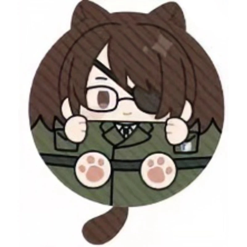 Attack On Titan Vol 2 Cat Ear Squeaky Mochi Anime Plush Pendant Levi Eren Mikasa Hange Erwin Anime Peripheral Bag Ornament Toy