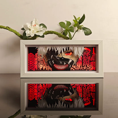 Anime Paper Carved LED Lamp