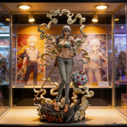 30cm Anime One Piece Nika Nami Action Figurine Desktop Model Trendy Toy Pvc Static Statue Pc Case Ornament Collection Fan Gifts