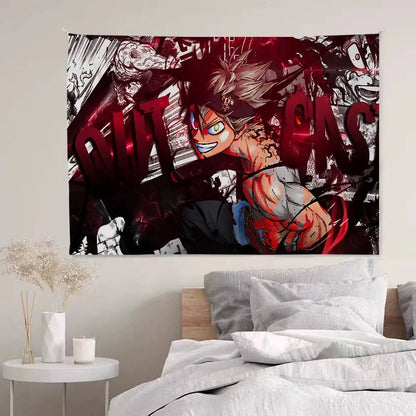 Black Clover Bohemian Tapestry