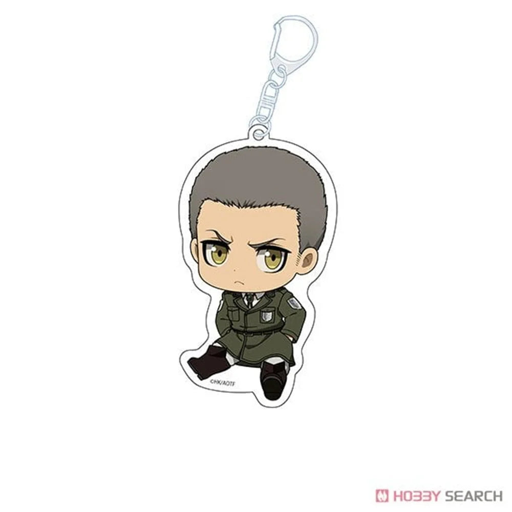 Anime Figure Attack on Titan Acrylic Keychain Model Cosplay Plate Holder Topper Birthday Fans Christmas Desk Decor Plate Gift