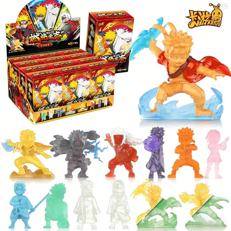 KAYOU Naruto Uzumaki Naruto Namikaze Minato Uchiha Sasuke Haruno Sakura Action Figure Model Toy Surprise Blind Box Birthday Gift