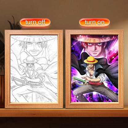 One Piece Luffy LED Frame