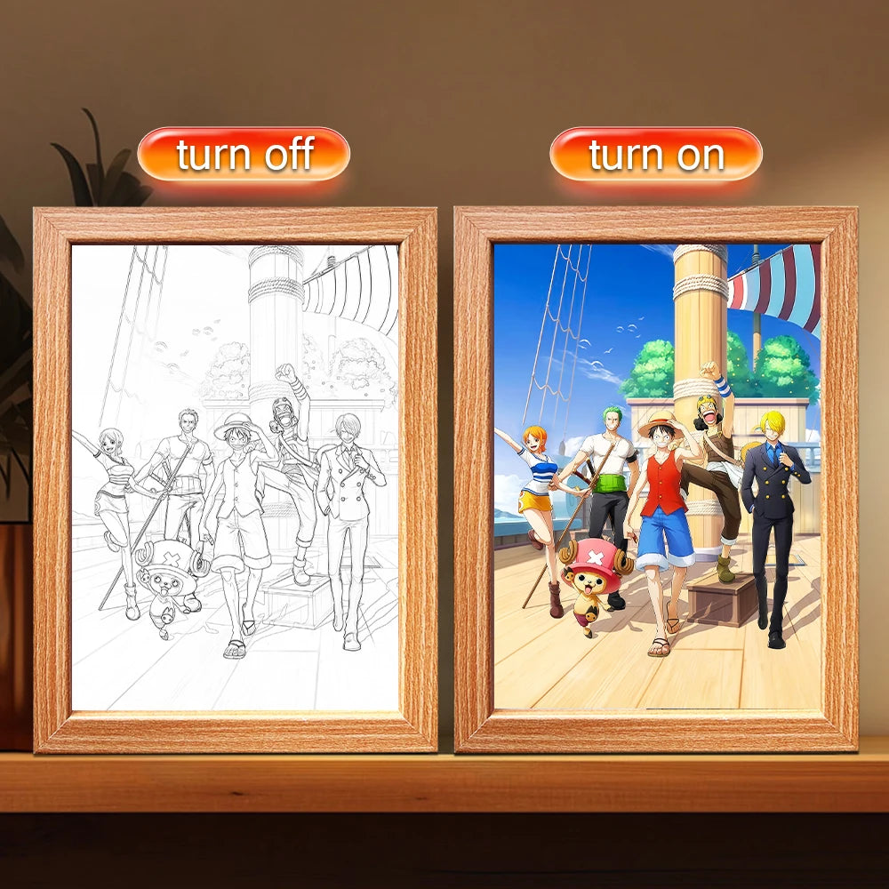 One Piece Luffy LED Frame