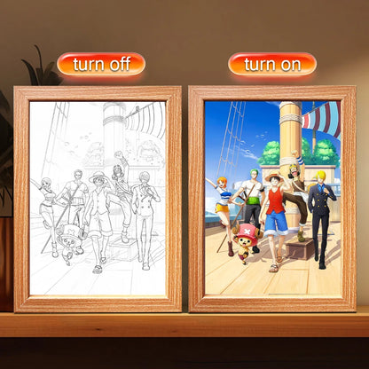 One Piece Luffy LED Frame