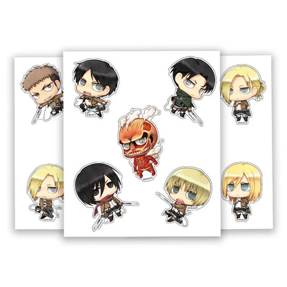 Attack on Titan Eren Jager Armin Arlert Rival Ackerman Hanji Zoe China Official Authorization Qver. Character Sticker