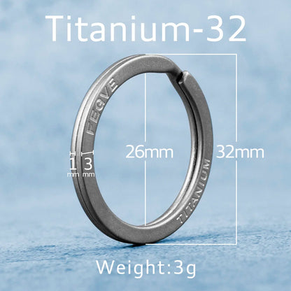 Real Titanium Alloy Key Rings Keychains Buckle Pendant Super Lightweight Man Car Keychain for Male Creativity Gift Wholesale