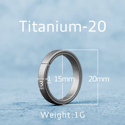 Real Titanium Alloy Key Rings Keychains Buckle Pendant Super Lightweight Man Car Keychain for Male Creativity Gift Wholesale