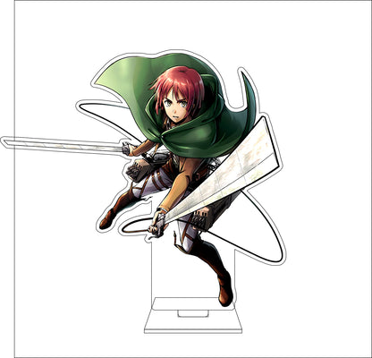 16CM Anime Attack on Titan Cosplay Acrylic Figure Stand Plate Armin Arlert Eren Jaeger Mikasa·Ackerman Ornaments Gifts