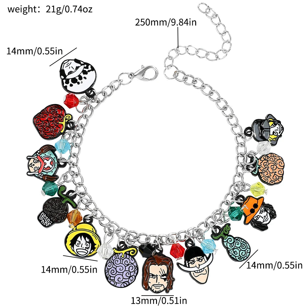 One Piece Luffy Charm Bracelet